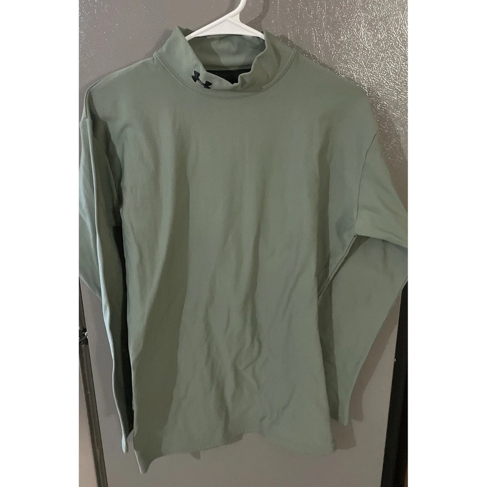 Under Armour Women's XL Olive Green Long Sleeve Mock Neck Athetic Base layer‎